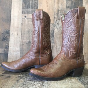 Pointed Toe Blue Cowboy Boots Mens 9.5 