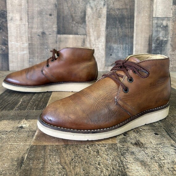 Red Wing 595 Chukka Leather Lace up Work Boots Mens 6.5 D - Etsy