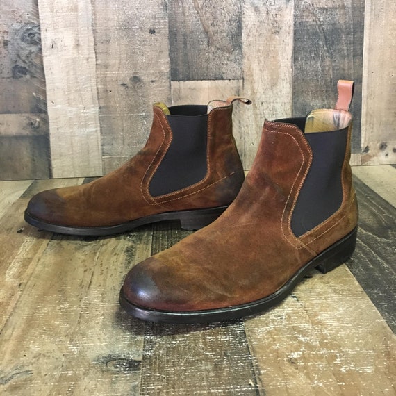 Magnanni Suede Chelsea Boots Mens 10.5 M