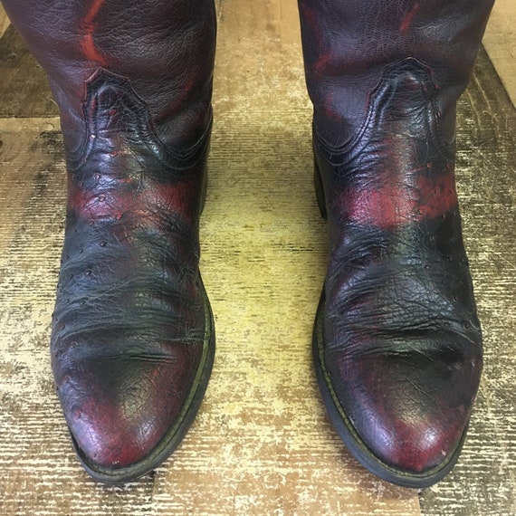 Lucchese 2000 Vtg Smooth Quill Ostrich Cowboy Boo… - image 6