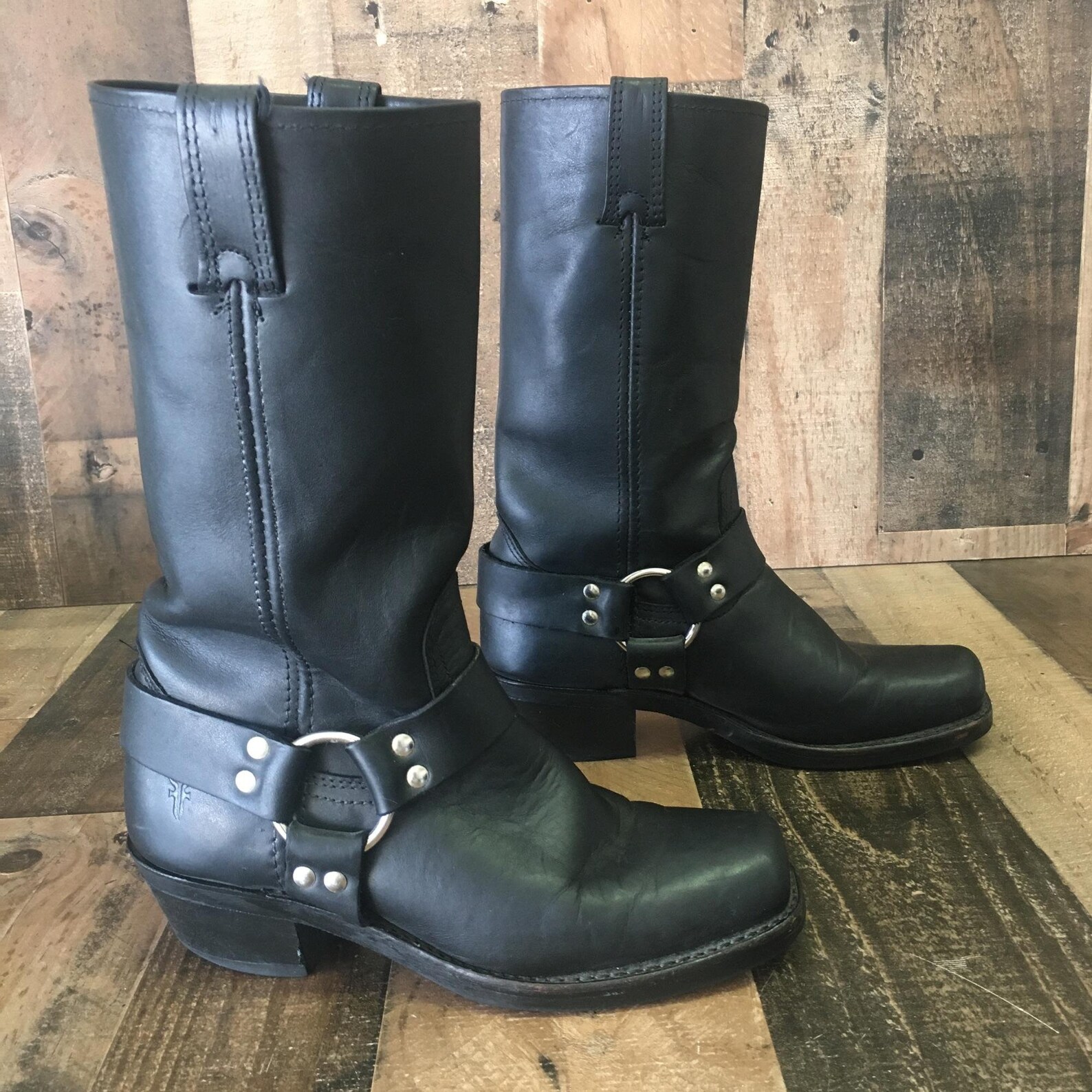 Frye 700 Buckle Harness Boots Womens 7 M Etsy