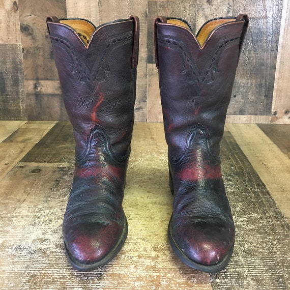 Lucchese 2000 Vtg Smooth Quill Ostrich Cowboy Boo… - image 7