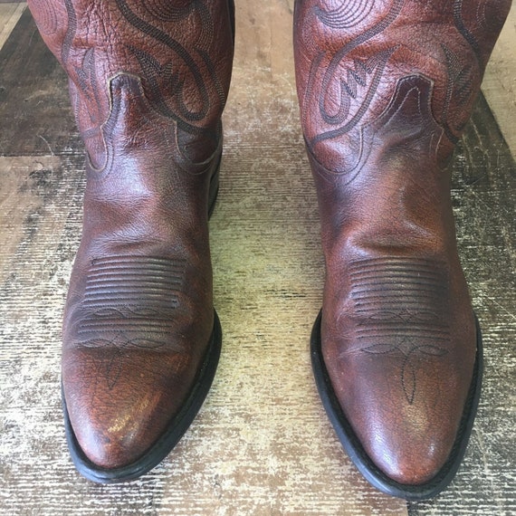 Tony Lama 6584 Vintage Classic Brown Cowboy Boots… - image 6