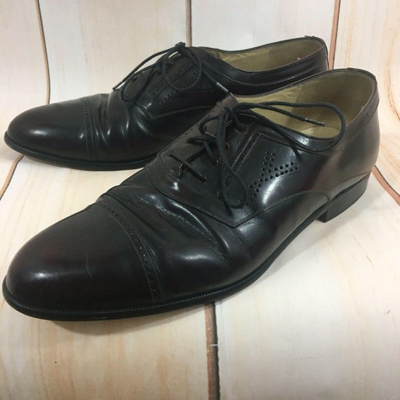 Mezlan Blake Burgundy Leather Oxford Dress Shoes … - image 1