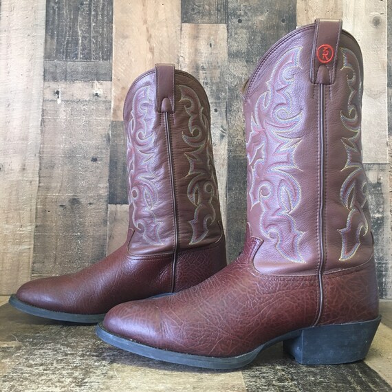 Tony Lama Rr4005 3R Rubber Sole Cowboy Boots Mens 13 D