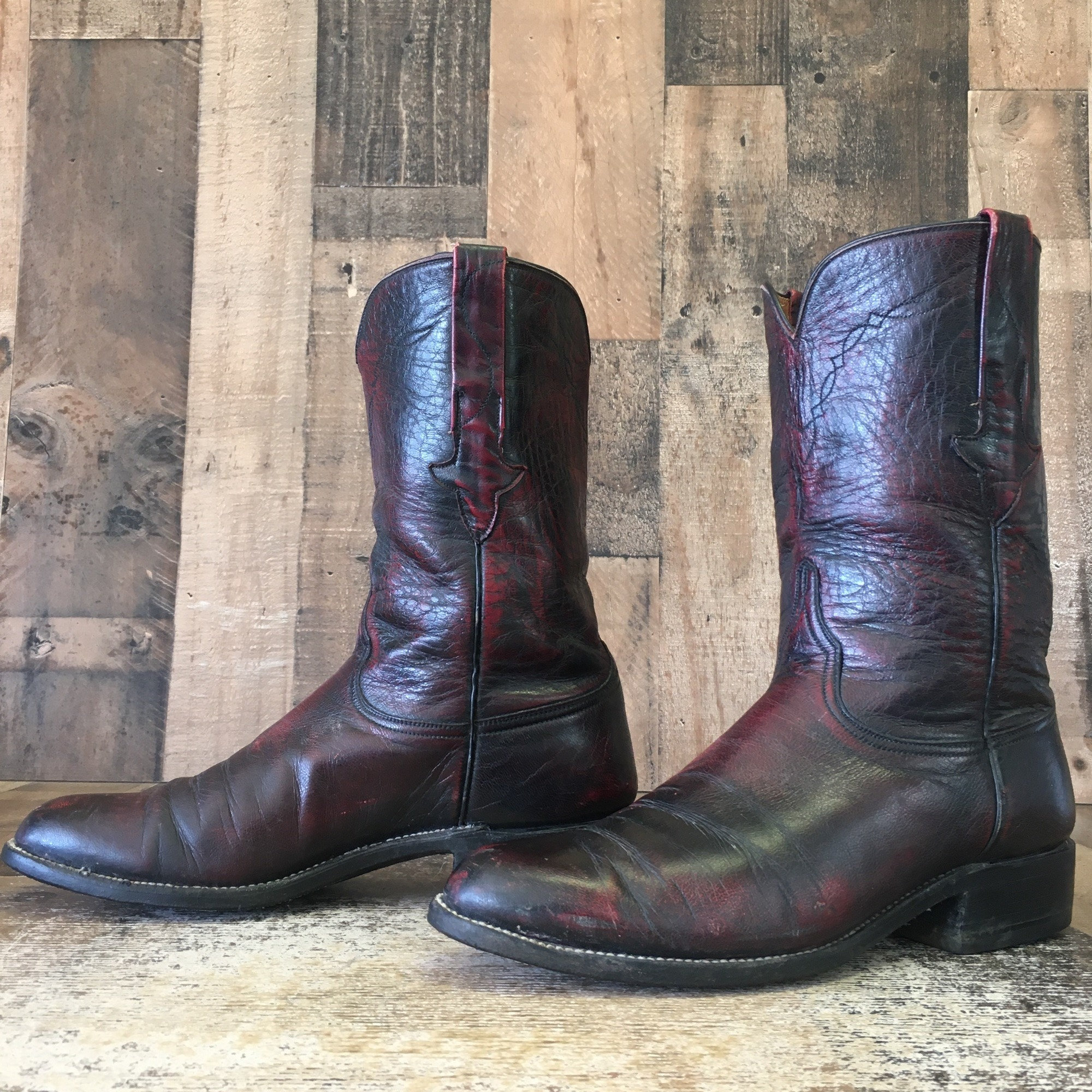 Lucchese Black Cherry - Etsy