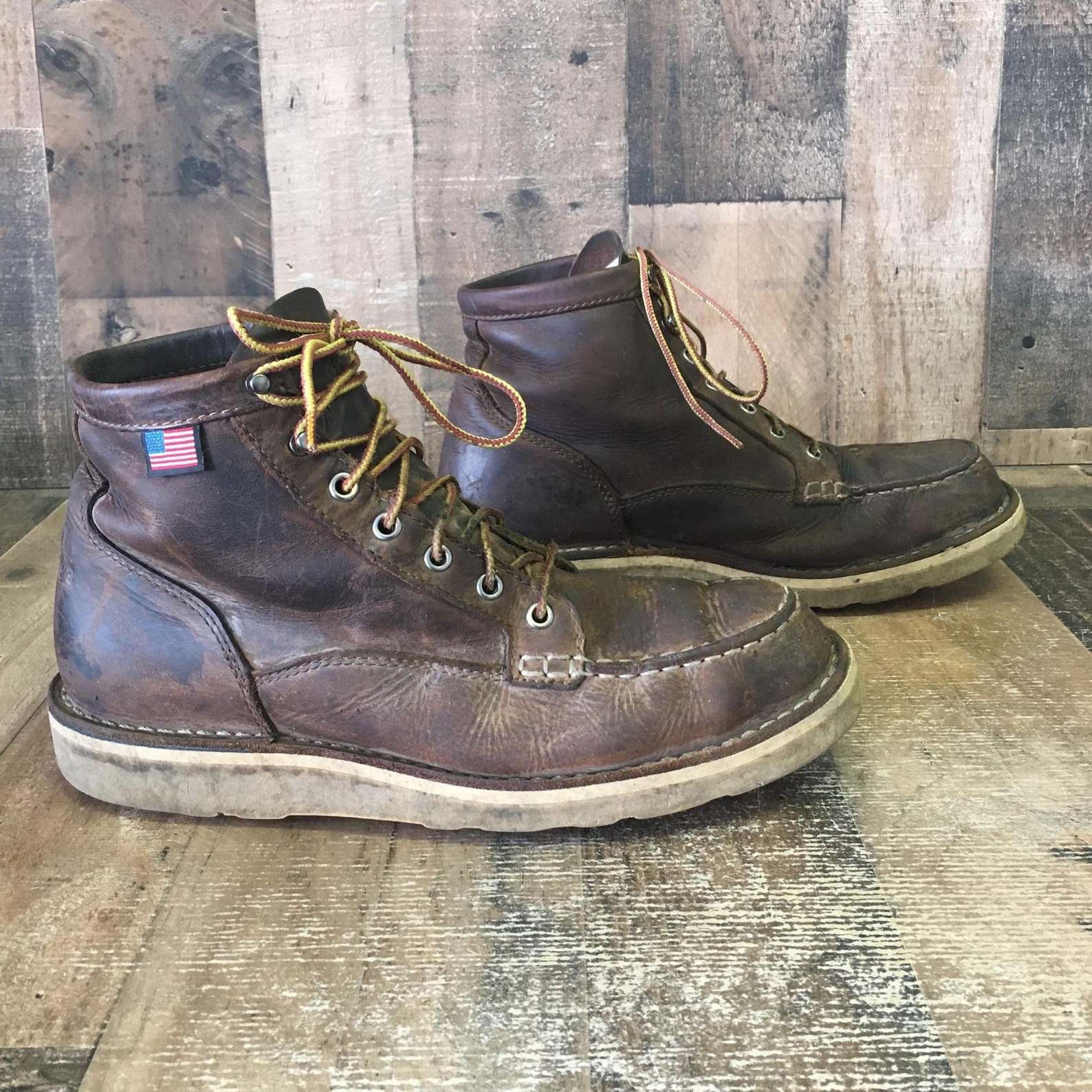 Danner 15563 Bull Run Moc Toe Boots Mens 10 D Etsy