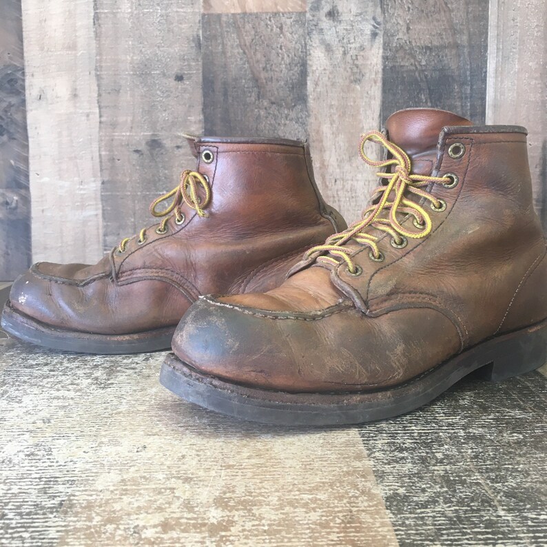 Red Wing 875 Vibram Sole Boots Mens 8.5 EE - Etsy