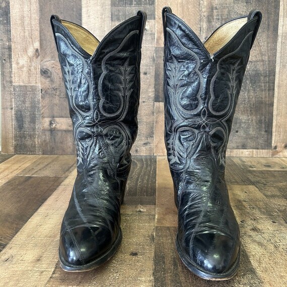 Tony Lama Vintage Gold Label Cowboy Boots Mens 12… - image 6