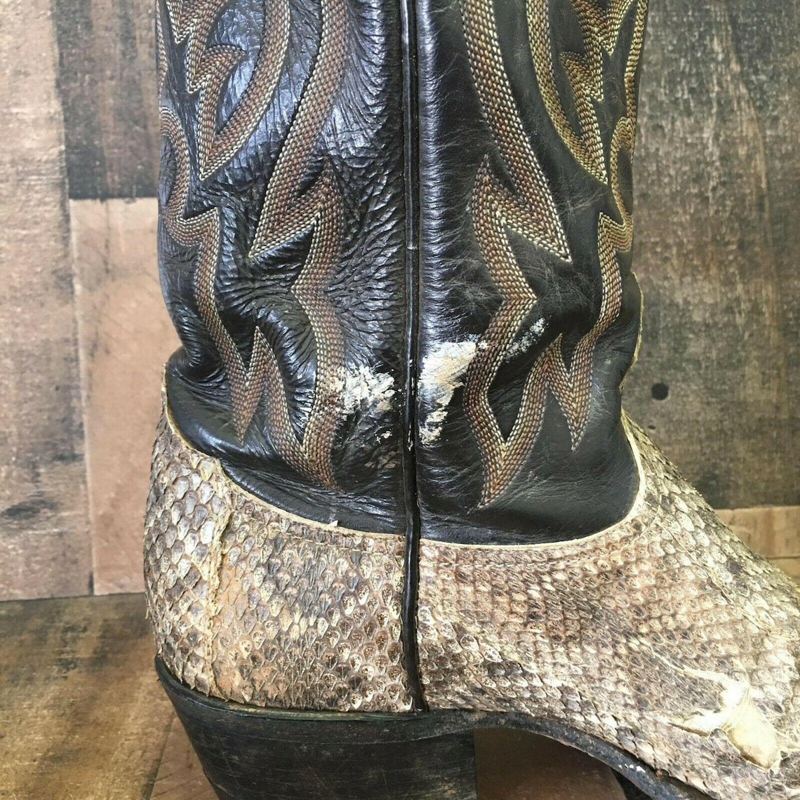 rattlesnake skin boots tony lama