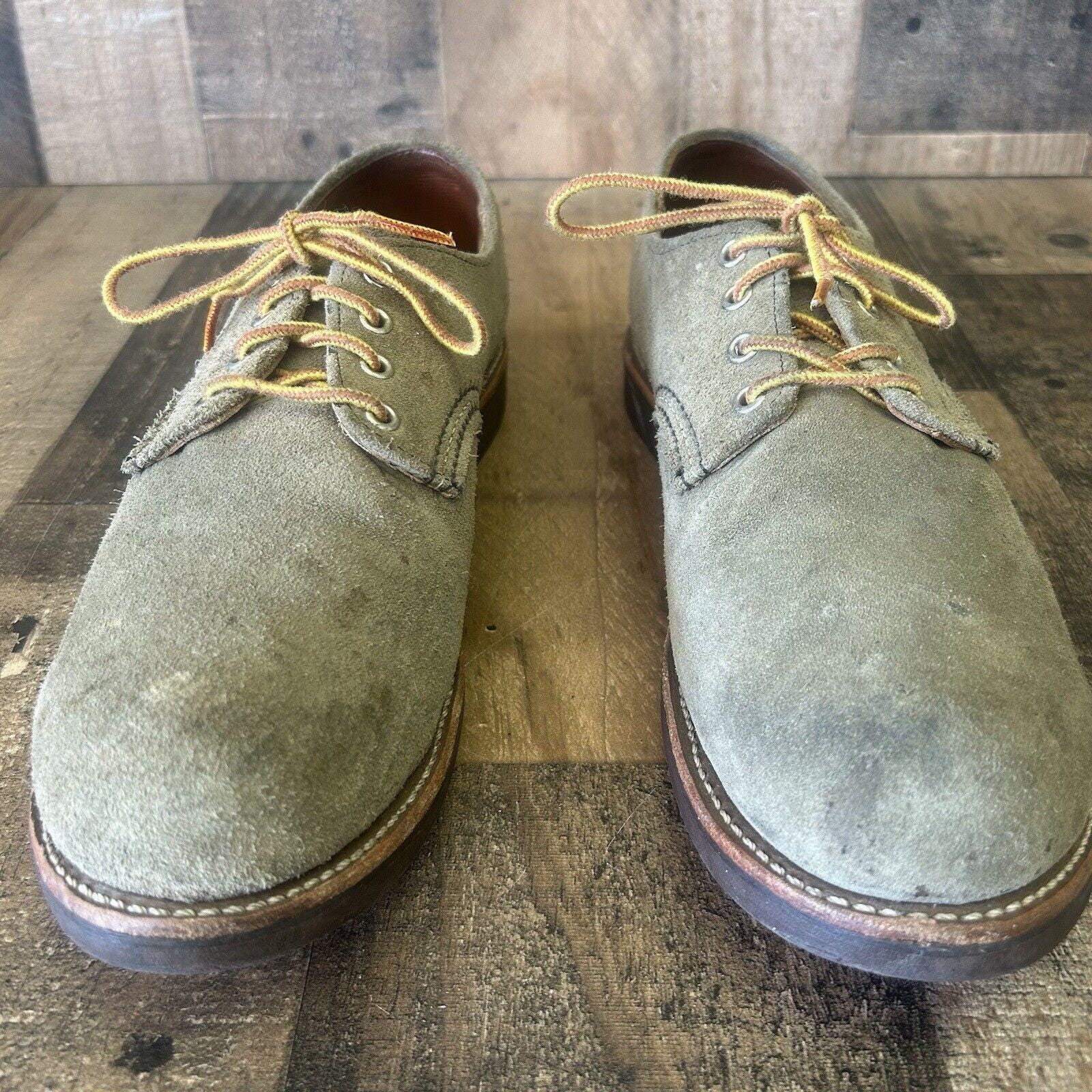 Red Wing 8056 Sage Green Suede Rough Out Foreman Boots Shoes Mens 