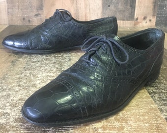 David Eden Vintage Cap Toe Oxford Dress Shoes Mens 10