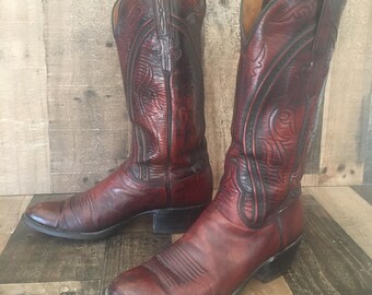 cherry cowboy boots
