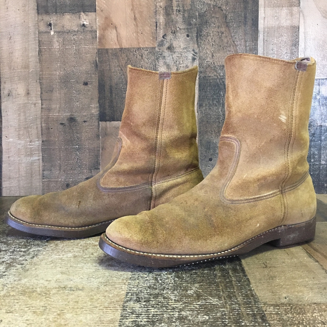Red Wing 1188 Suede Pull on Soft Toe Work Boots Mens 13 C Etsy