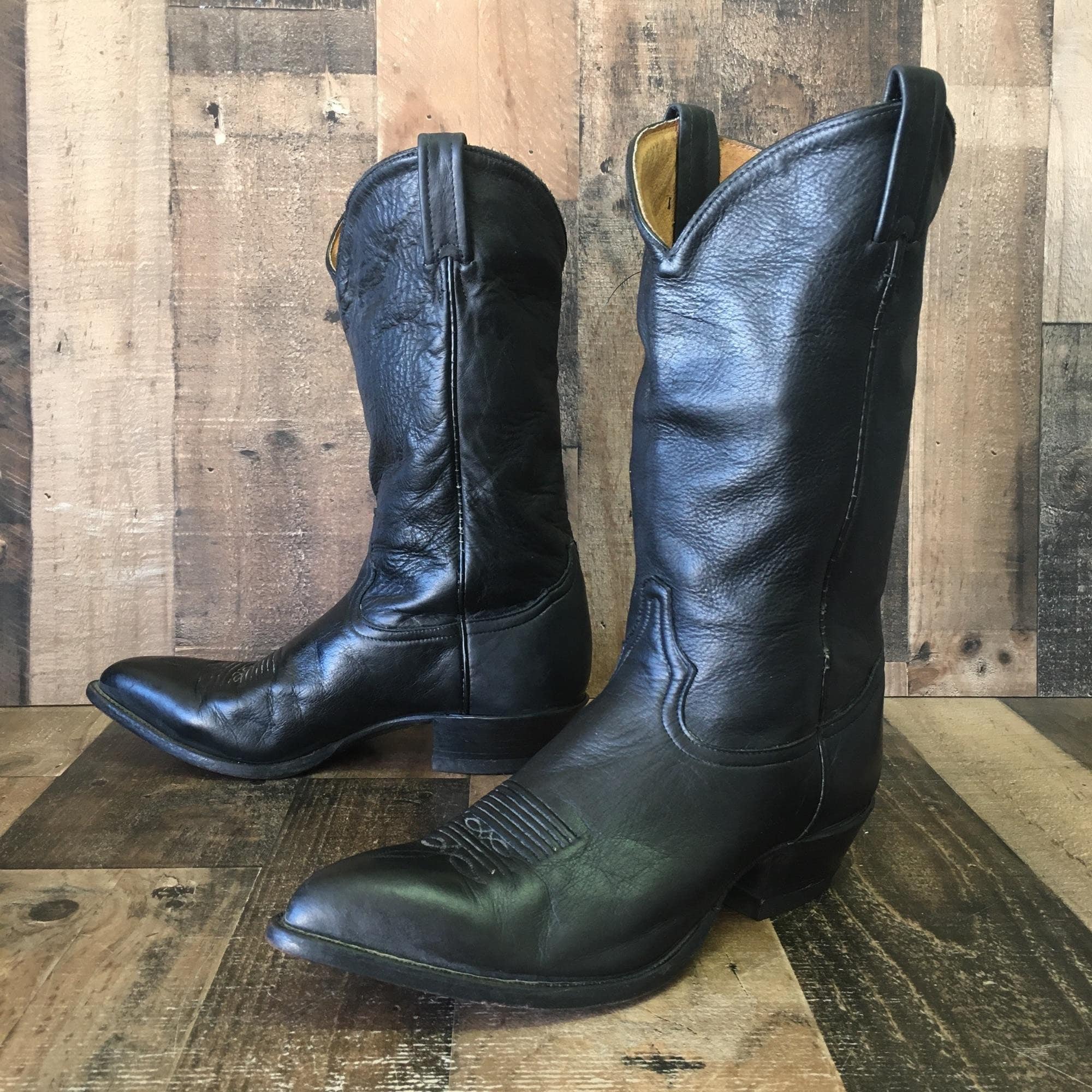 mens black cowboy boots