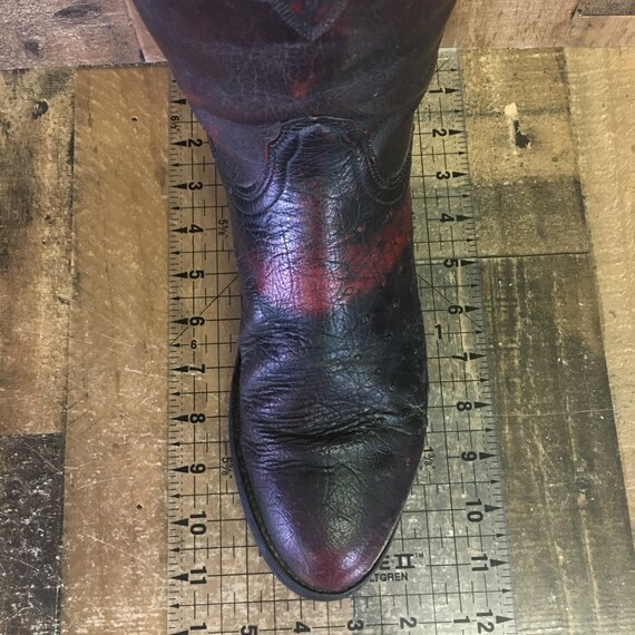 Lucchese 2000 Vtg Smooth Quill Ostrich Cowboy Boo… - image 3