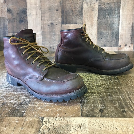 Red Wing 4183 Moc Toe Work Boots Mens 10 D - image 5