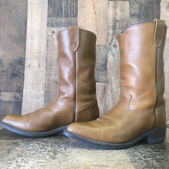 Sears Vintage Oil Resistant Cowboy Boots Mens 9.5… - image 1