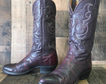 mens black cherry boots