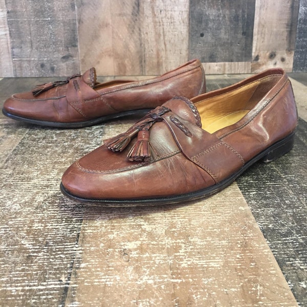 Johnston and Murphy straight tip shoes Men's 26.5cm unclear black type Vintage Second Hand