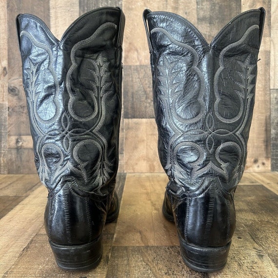 Tony Lama Vintage Gold Label Cowboy Boots Mens 12… - image 7