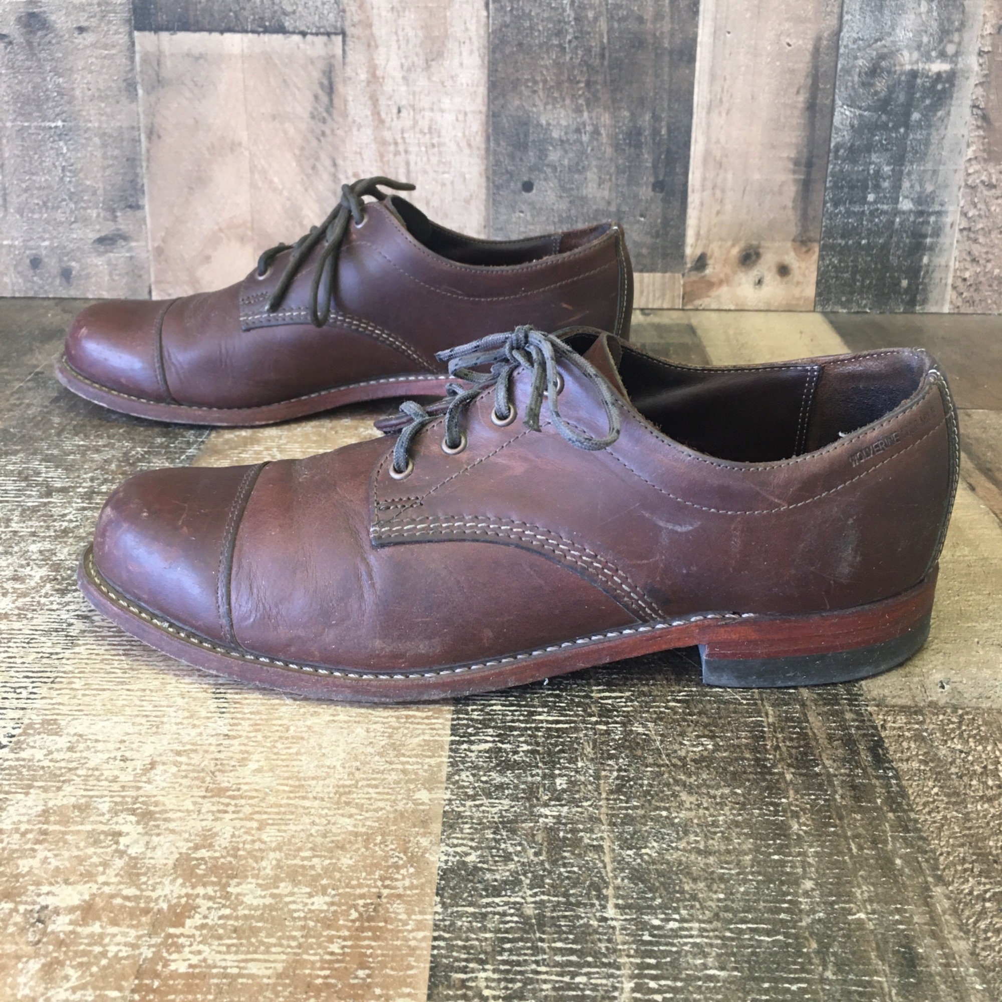 Wolverine 1000 Mile Cap Toe Oxford Shoes Mens 11 D