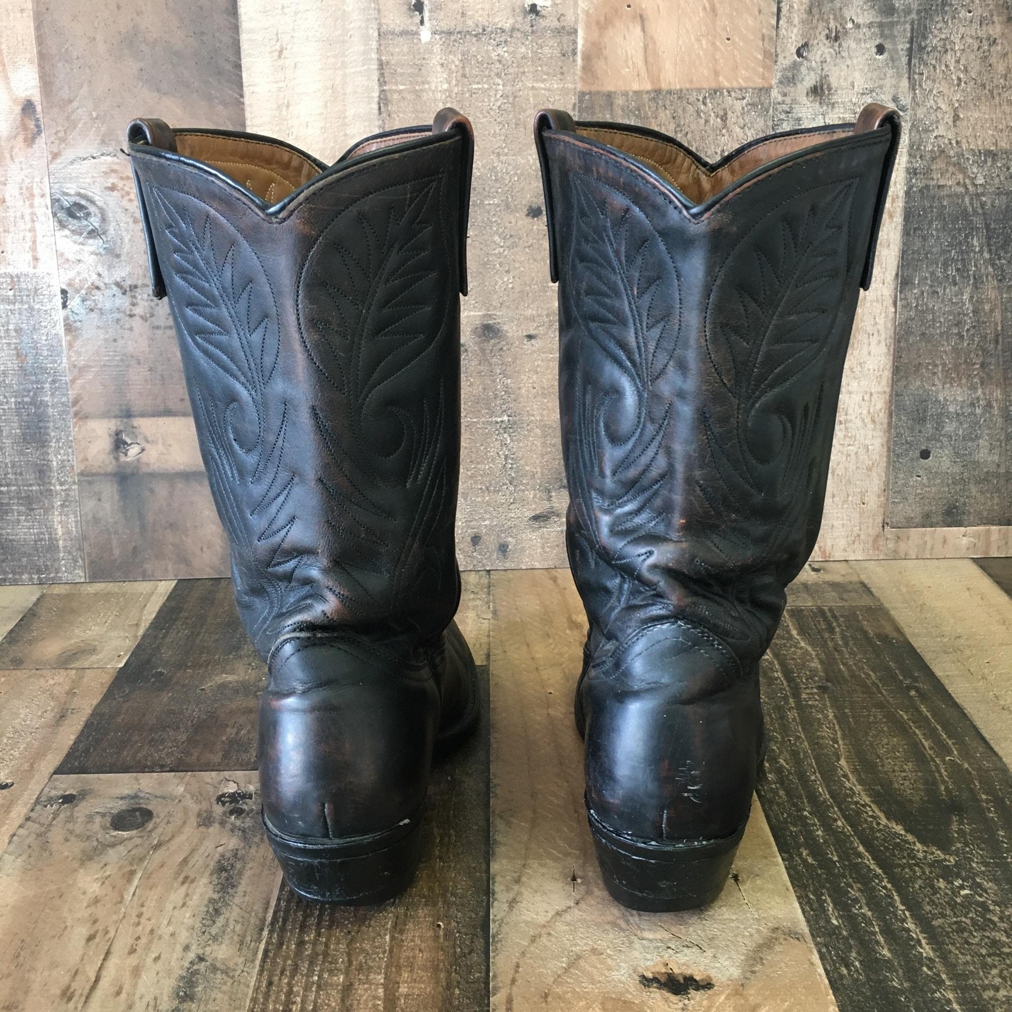 Red Wing Vintage Cowboy Work Boots Mens 8eee Etsy