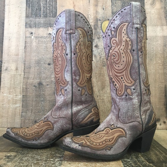 JB Dillon JBW2602 Leather Inlay Cowboy 