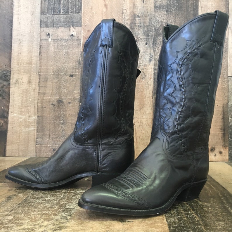 Abilene Vtg Wingtip Cowboy Boots Womens 7 M | Etsy