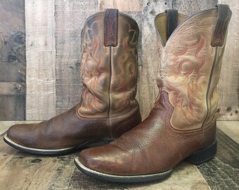 Ariat 10008809 Square Toe Cowboy Boots Mens 10.5 EE