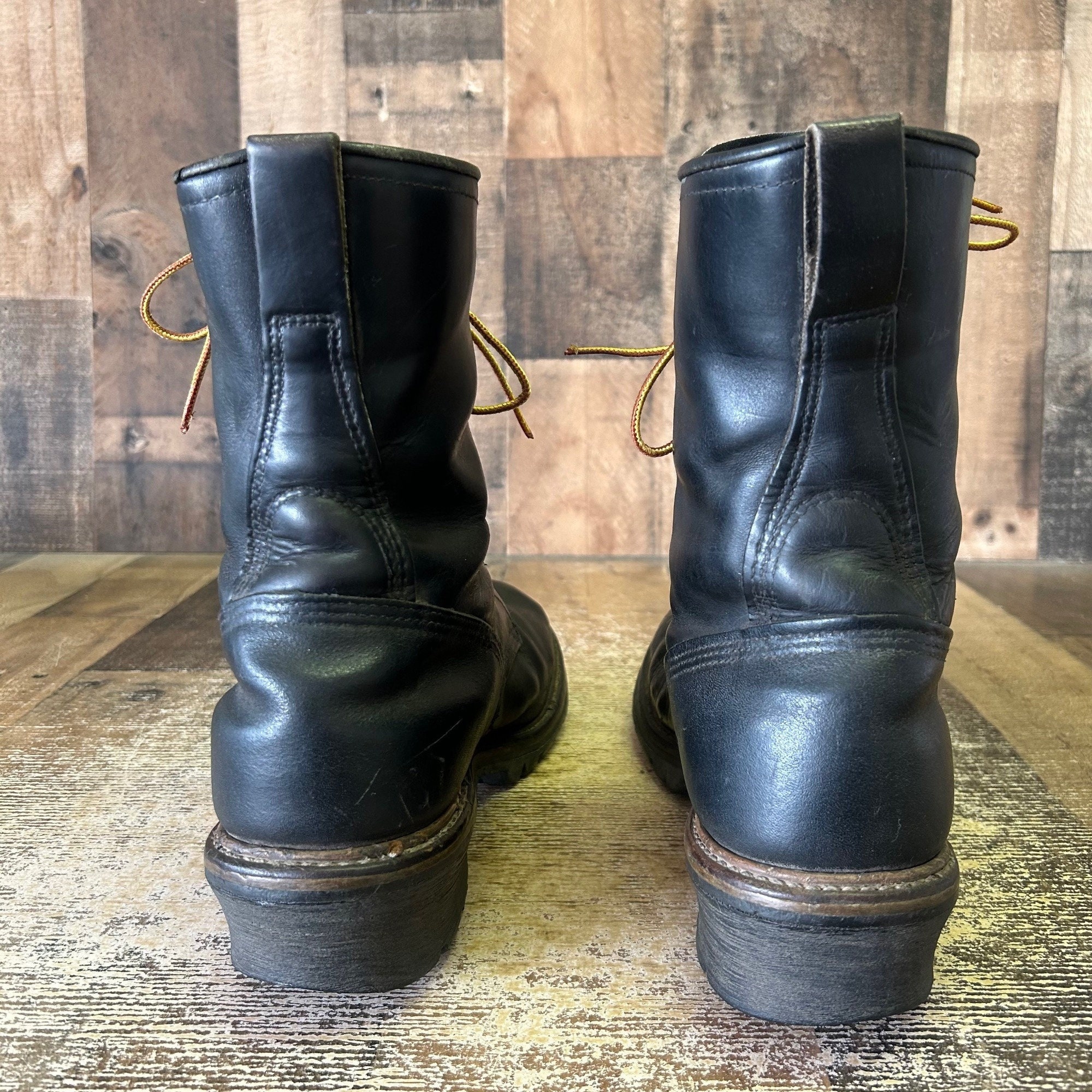 Men's soft top toe logger boots