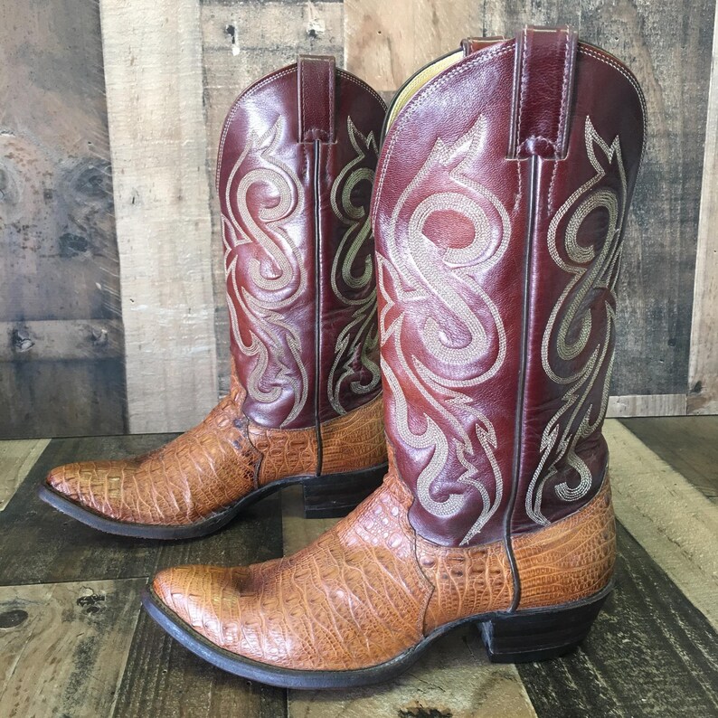 justin boots crocodile