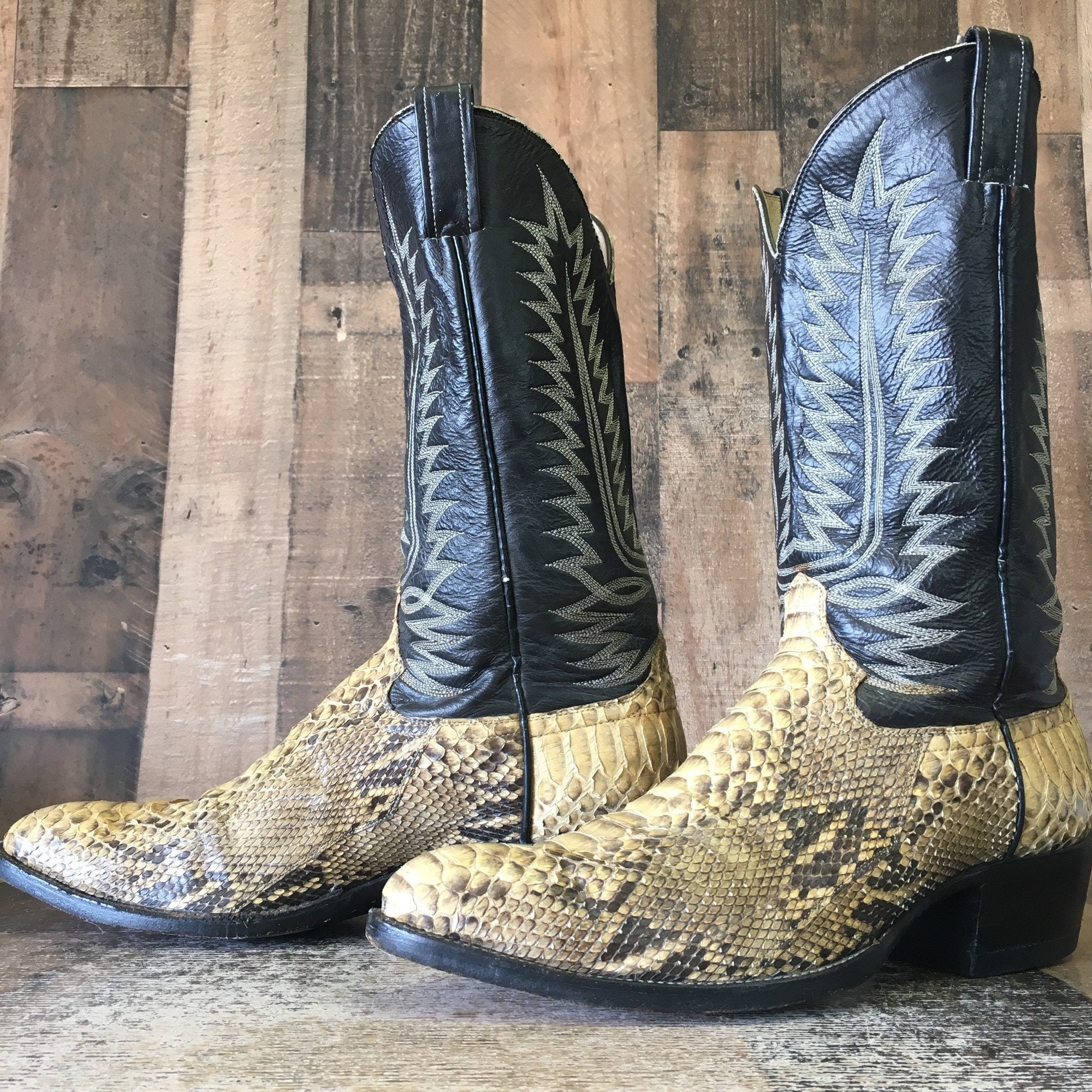 Justin snake 2025 skin boots