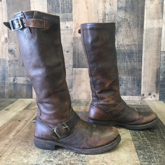 frye veronica buckle boots