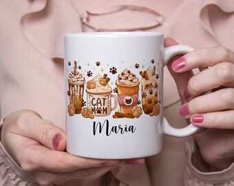 Tasse mit Name | Tasse personalisiert  | Tasse für Katzen Mama | Tasse mit Wunschname | Tasse mit Motiv