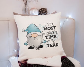 Pillow with saying | Pillow with gnome | Pillows for Christmas