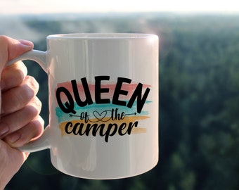 Tasse mit Queen of the Camper | Tasse mit Spruch