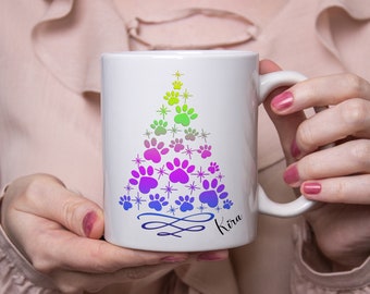 Tasse mit Name | Tasse personalisiert  | Tasse für Tier Mama und Papa | Tasse mit Wunschname | Tasse mit Motiv Weihnachten