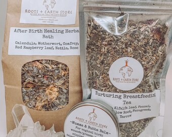 After Birth Healing and Nourishing Bundle of Herbal Remedies