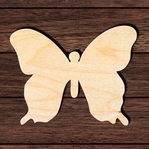 Butterfly 005 Unfinished Wooden Cutout for Crafting, Home & Room Décor, and other DIY projects - Many Sizes Available