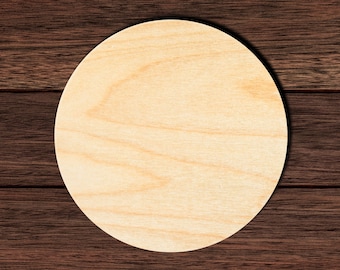 Circle Unfinished Wooden Cutout for Crafting, Home & Room Décor, and other DIY projects - Many Sizes Available