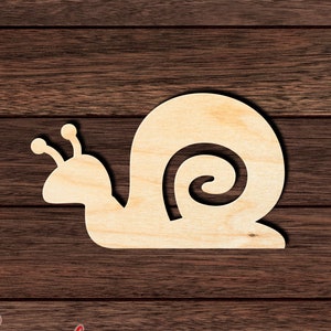 Snail 001 Unfinished Wooden Cutout for Crafting, Home & Room Décor, and other DIY projects - Many Sizes Available