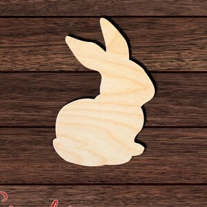 Rabbit 028 Shape Cutout for Crafting, Home & Room Décor, and other DIY projects - Many Sizes Available