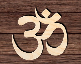 Namaste Symbol Unfinished Wooden Cutout for Crafting, Home & Room Décor, and other DIY projects - Many Sizes Available