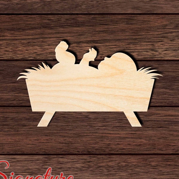 Baby Jesus Wooden HQ Cutout for Crafting, Home & Room Décor, and other DIY projects - Many Sizes Available