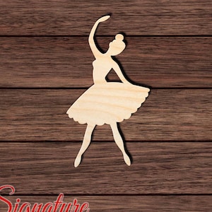 Dance Ballerina - Laser Cut Out Unfinished Wood Craft Shape SPT17 Dance Ballerina - Laser Cut Out Unfinished Wood Craft Shape SPT17