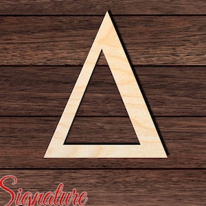 Delta Unfinished Wooden Cutout for Crafting, Home & Room Décor, and other DIY projects - Many Sizes Available