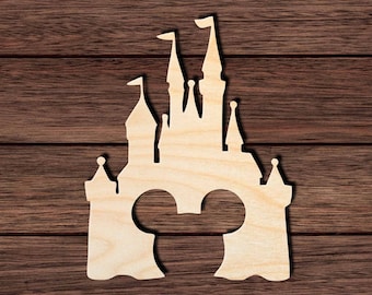 Castle 011 Wooden Shape Cutout for Crafting, Home & Room Décor, and other DIY projects - Many Sizes Available
