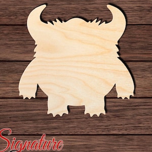Monster 003 Unfinished Wooden Cutout for Crafting, Home & Room Décor, and other DIY projects - Many Sizes Available