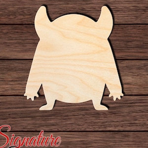 Monster 002 Unfinished Wooden Cutout for Crafting, Home & Room Décor, and other DIY projects - Many Sizes Available
